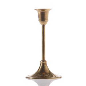gold wedding taper candle