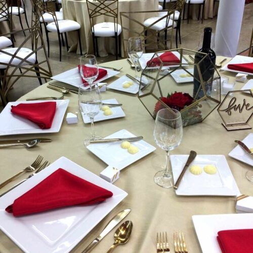 event decor rental gold glass geometric terrarium vase wedding centerpiece
