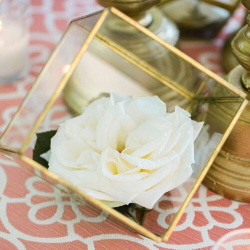 event decor rental gold glass terrarium vase wedding centerpiece