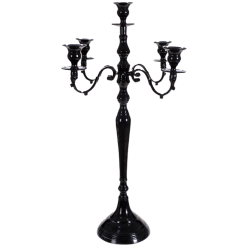 Candle Holder Black Centerpiece Candlestick