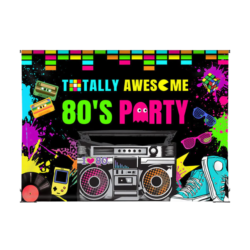 Totally 80's Backdrop