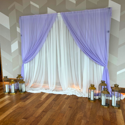 Lavender Chiffon Drape - Image 2