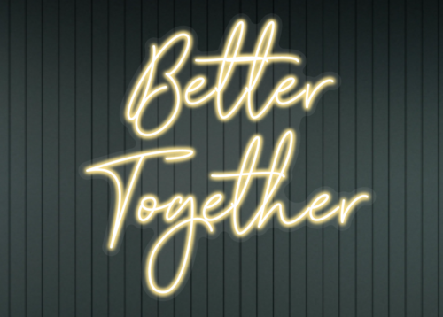 Event rental decor wedding corporate party sign light lighted