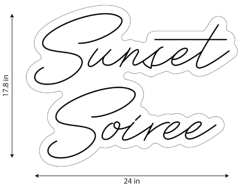 Neon Sign Sunset Soiree - Image 2