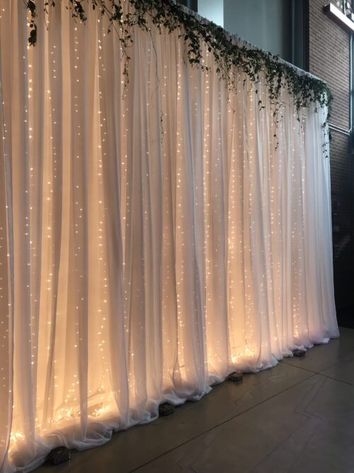 Off-White Chiffon Drape - Image 2
