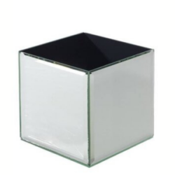 Event Decor Rental Tabletop Vase Flowers Mirrored Square